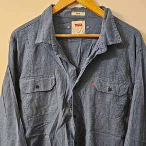 Levi's Stretch Button Down Shirt - Blue